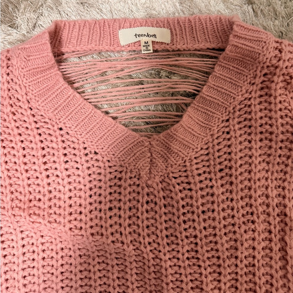 Pink Knit Sweater - Picture 2 of 6